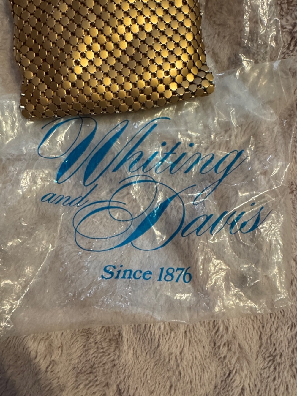 RARE Whiting and Davis mesh bag with face - Picture 2 of 11